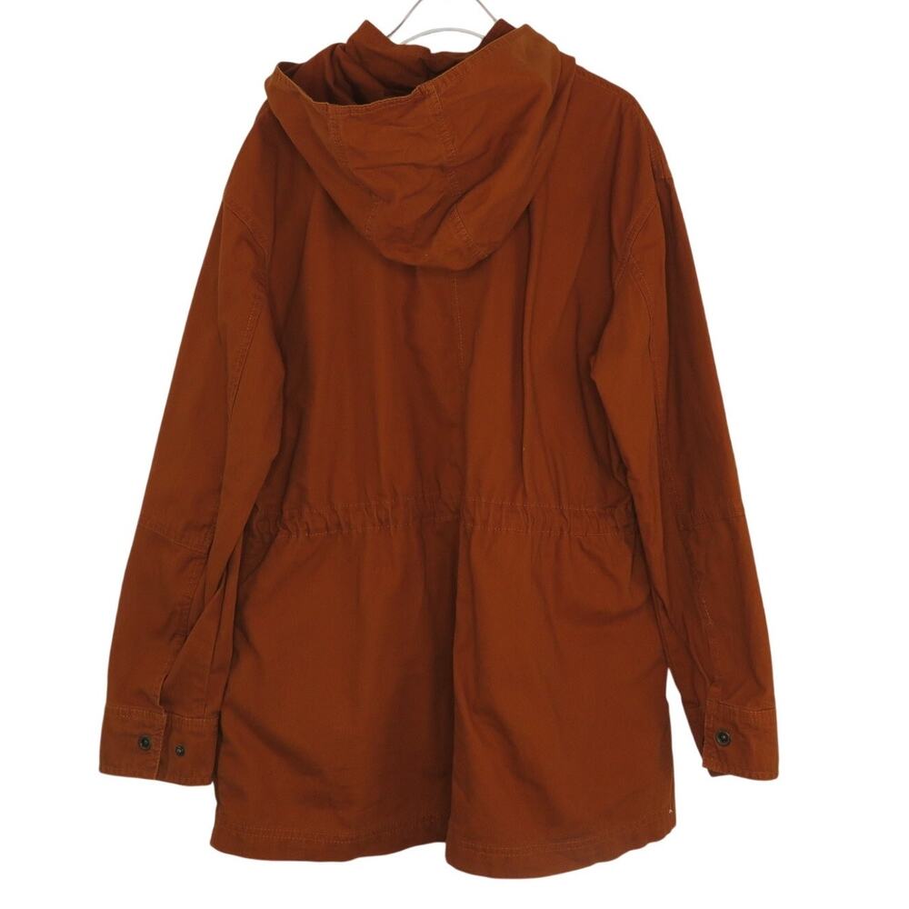 Universal Thread Orange Hooded Utility Jacket Siz… - image 3
